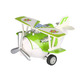 Same Toy Самолет металлический инерционный  Aircraft со светом и музыкой (зеленый)