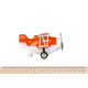 Same Toy Самолет металлический инерционный  Aircraft (оранжевый)