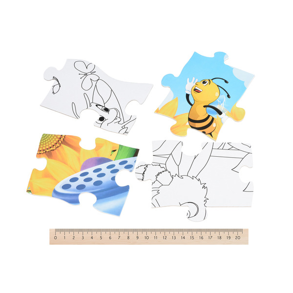 Пазл-раскраска Same Toy Жуки на заднем дворе (2032Ut)