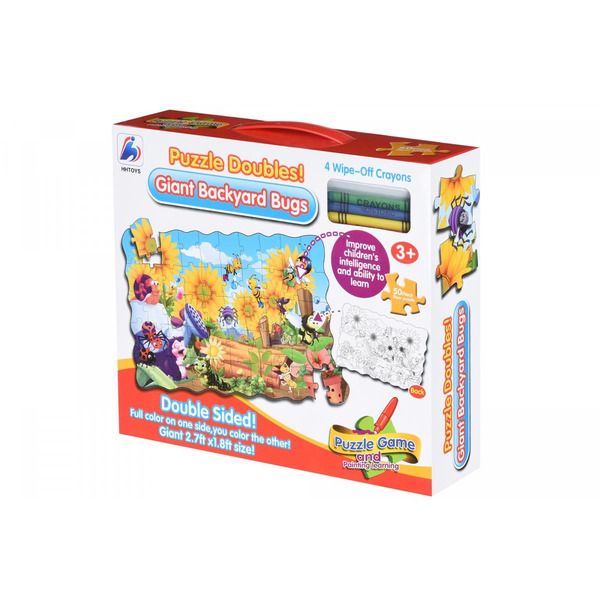 Пазл-раскраска Same Toy Жуки на заднем дворе (2032Ut)