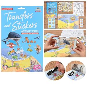 Scribble Down Набор переводных наклеек с онлайн приложением - Остров пиратских сокровищ