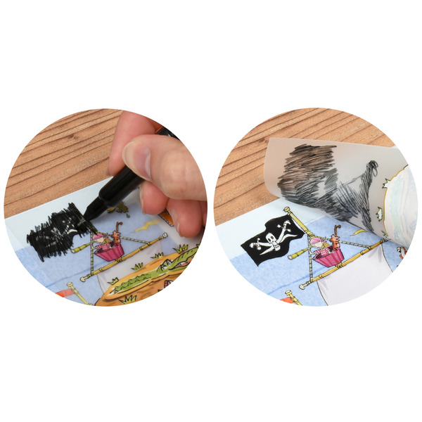 Scribble Down Набор переводных наклеек с онлайн приложением - Остров пиратских сокровищ