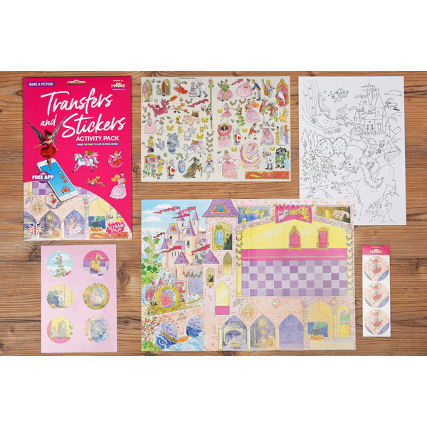 Набір перекладних наклейок Scribble Down з онлайн додатком Казка про принцесу (SD / 21)