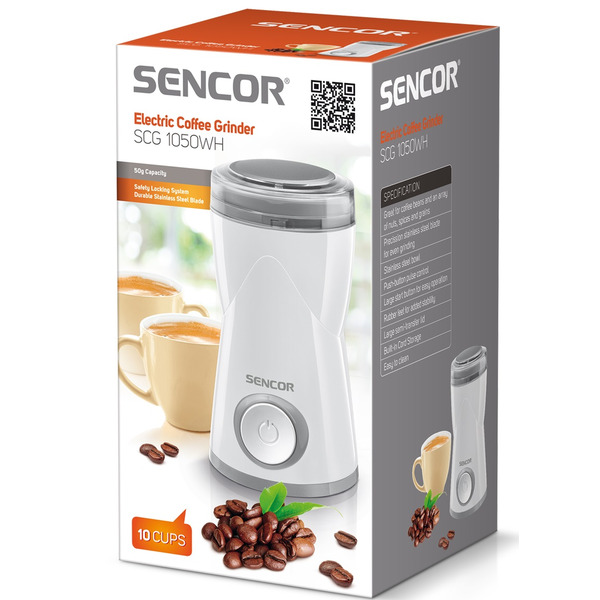 Sencor Кофемолка электрическая SCG1050WH