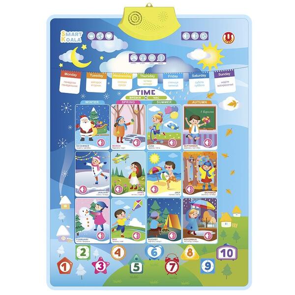 Smart Koala Аудио постер интерактивный - Время и Времена года