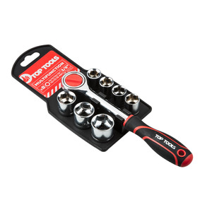 Top Tools Набор сменных торцевых головок, 3/8", 8 шт.