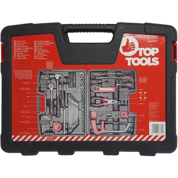 Набір інструменту Top Tools, 1/4", 3/8", 194 од.