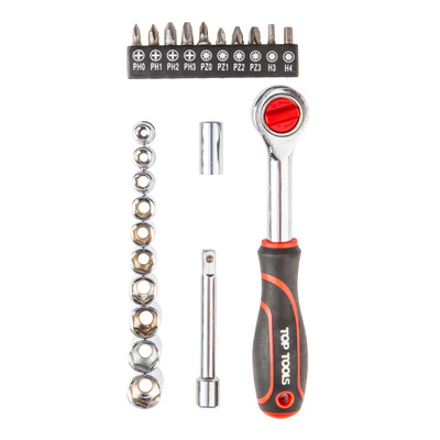 Top Tools Набор торцевых гаечных ключей Top Tools 1/4 ", 23ед.