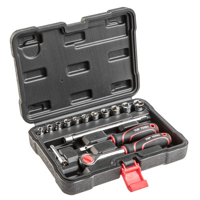 Top Tools Набор торцевых гаечных ключей 1/4", 15 ед.