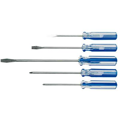 Top Tools Отвертка, набор 5шт., шлицевая 4x75/5x100/5x150 мм, PH1x100/PH2x150 мм