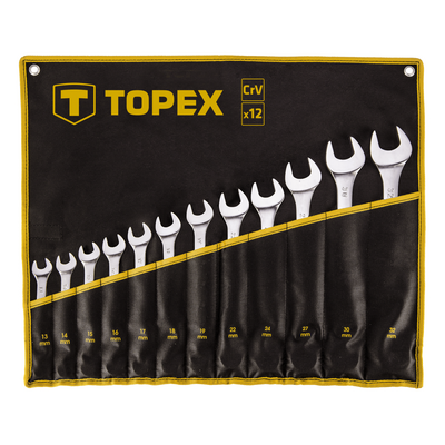 Topex 35D758 Набiр ключiв комбiнованих, 13 -32 мм, 12 шт