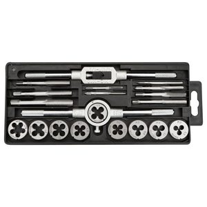 Topex 14A425 Плашки и метчики, M3 - M12, набор 20 шт.*1 уп.