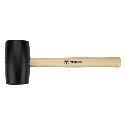 Topex 02A344 Киянка резиновая 58 мм, 450 г, рукоятка деревянная