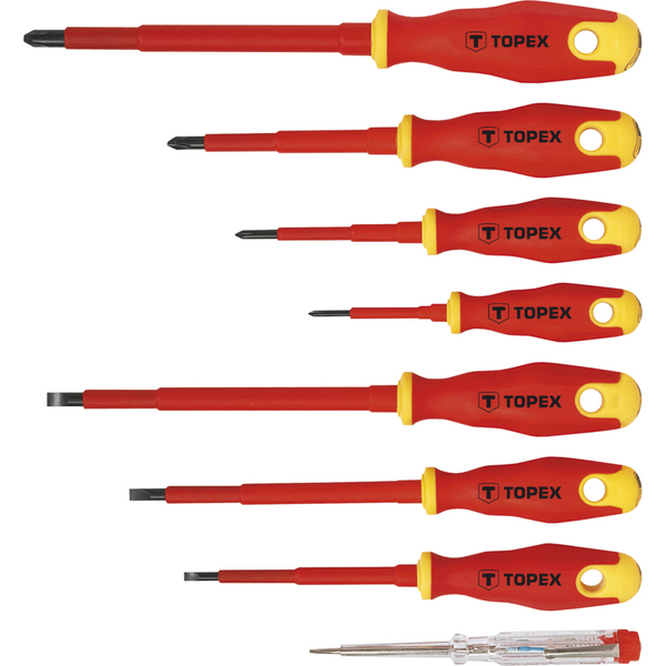 Topex 39D674 Викрутки 1000В, набiр 8 шт.