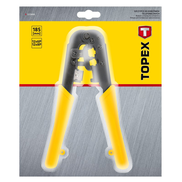 Інструмент для обтиску крученої пари (крімпер) TOPEX 32D408
