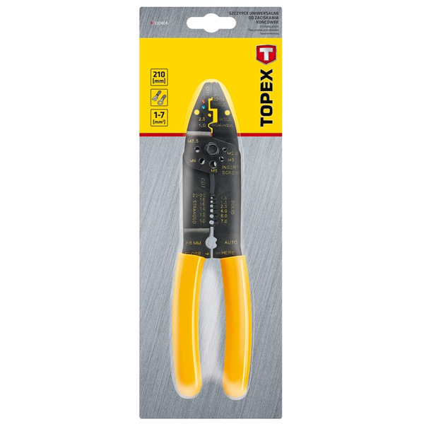 Кліщі для обтиску наконечників TOPEX 32D404