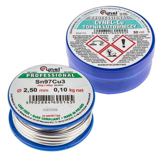 Topex 44E745 Набор для пайки медных систем,припой, флюс