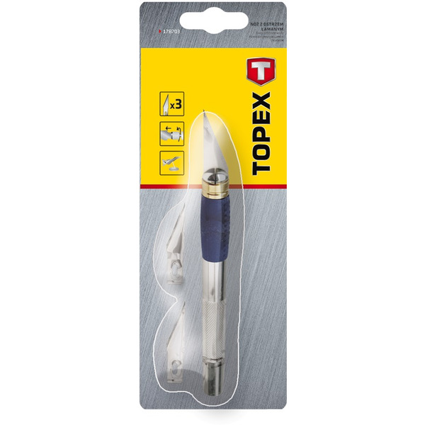 Topex 17B703 Нiж моделiста, 3 леза