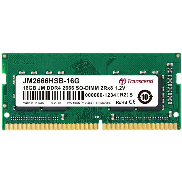 Transcend JetRam DDR4 2666 (для ноутбука) [Память для ноутбука DDR4 2666 16GB]