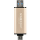 Transcend Накопитель 128GB USB 3.2 Type-A + Type-C JetFlash 930 Black R420/W400MB/s