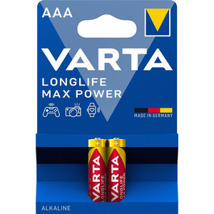 VARTA Батарейка LONGLIFE MAX POWER лужна AAA блістер, 2 шт.