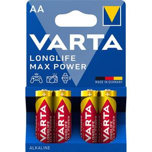 VARTA Батарейка LONGLIFE MAX POWER AA блистер, 4 шт.