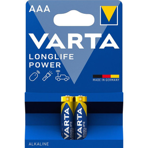 VARTA Батарейка LONGLIFE Power лужна AAA блістер, 2 шт.