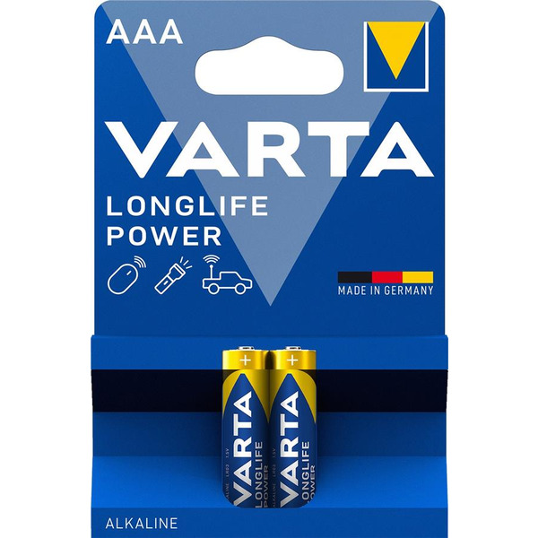 VARTA Батарейка LONGLIFE Power лужна AAA блістер, 2 шт.