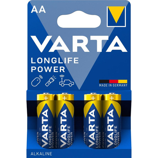 VARTA Батарейка LONGLIFE POWER лужна AA блістер, 4 шт.