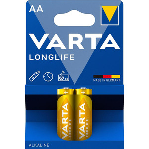 VARTA Батарейка LONGLIFE AA BLI 2 ALKALINE