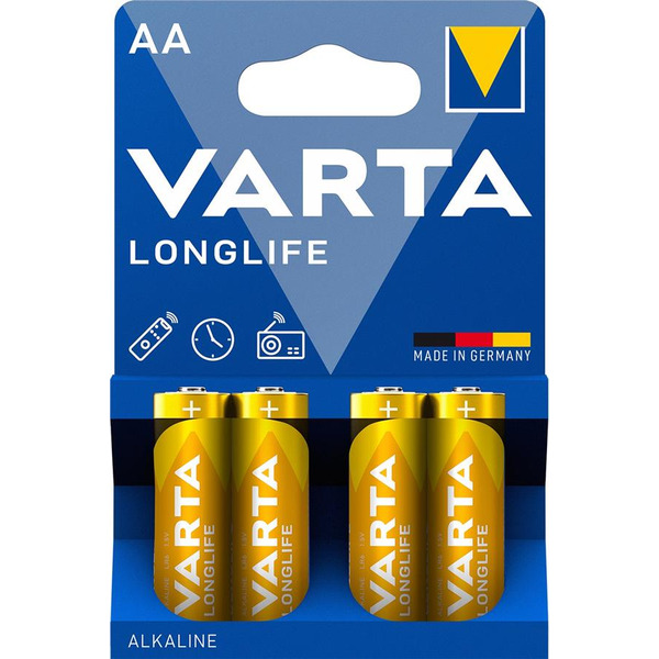 Батарейка Varta Longlife AA/LR06 BL 4шт