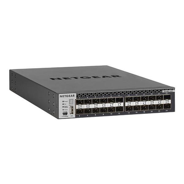 Комутатор NETGEAR M4300-24XF (XSM4324FS) 24xSFP+, 2x10GE combo, керований L3 з можливістю стекування