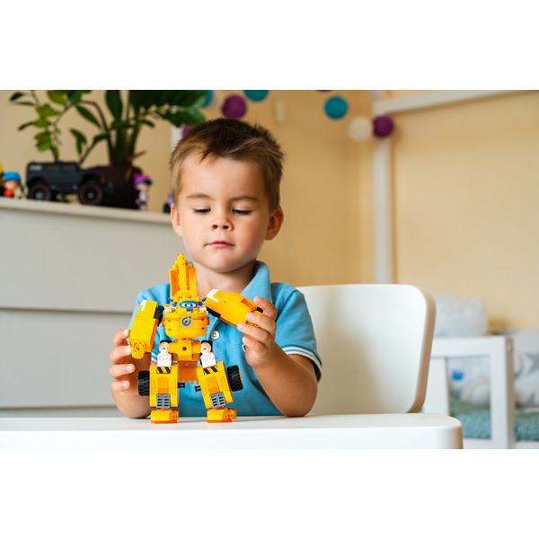 Іграшка Super Wings Small Blocks 2-in-1 Buildable Transforming Vehicle Donnie EU385007