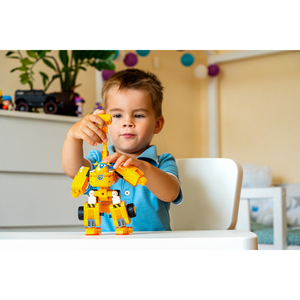 Іграшка Super Wings Small Blocks 2-in-1 Buildable Transforming Vehicle Donnie EU385007