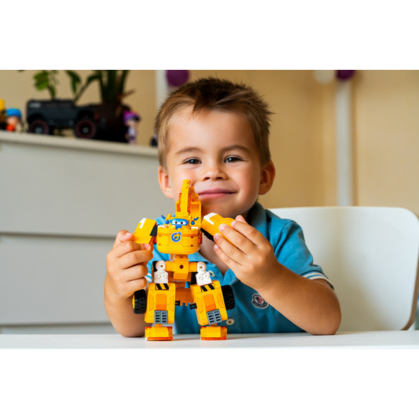 Іграшка Super Wings Small Blocks 2-in-1 Buildable Transforming Vehicle Donnie EU385007