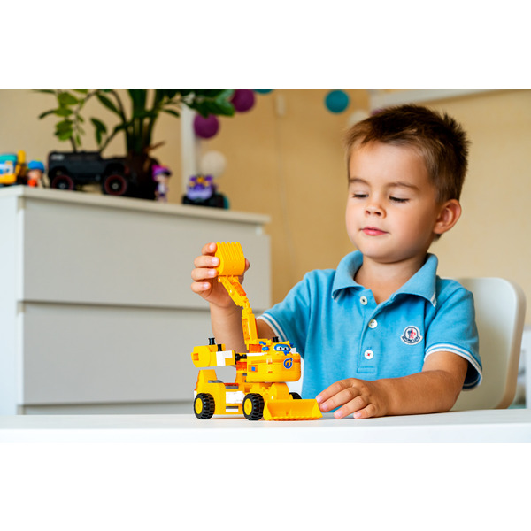 Іграшка Super Wings Small Blocks 2-in-1 Buildable Transforming Vehicle Donnie EU385007