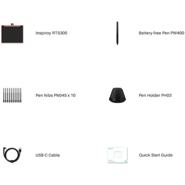 Графічний планшет Huion RTS-300 Cosmo Black (RTS-300)