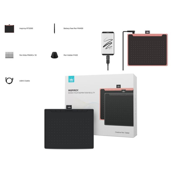 Графічний планшет Huion RTS-300 Cosmo Black (RTS-300)