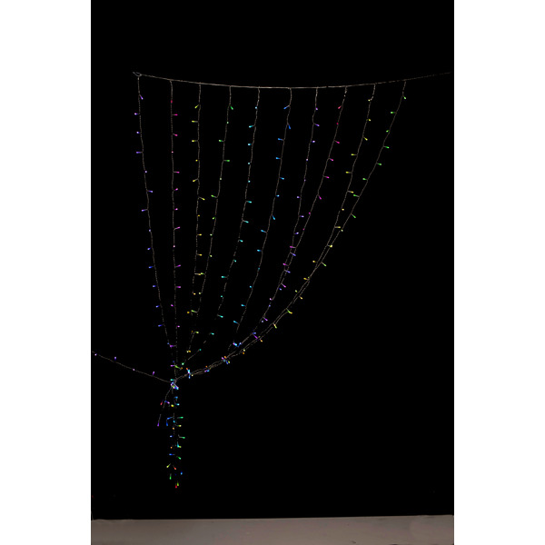 Smart LED Гирлянда Twinkly Curtain RGBW 210, Gen II, IP44, 1.45м*2.1м, кабель прозрачный