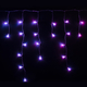 Smart LED Гирлянда Twinkly Icicle RGBW 190, Gen II, IP44, длина 5м, кабель прозрачный
