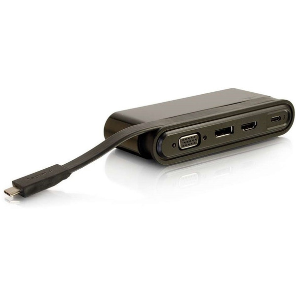 USB хаб C2G USB-C на HDMI, DP, VGA, USB, Power Delivery до 65W (CG82392)