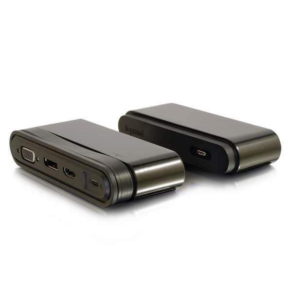 USB хаб C2G USB-C на HDMI, DP, VGA, USB, Power Delivery до 65W (CG82392)