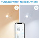 WiZ Умный накладной точечный светильник IMAGEO Spots 1х5W 2200-6500K RGB