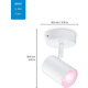 WiZ Умный накладной точечный светильник IMAGEO Spots 1х5W 2200-6500K RGB