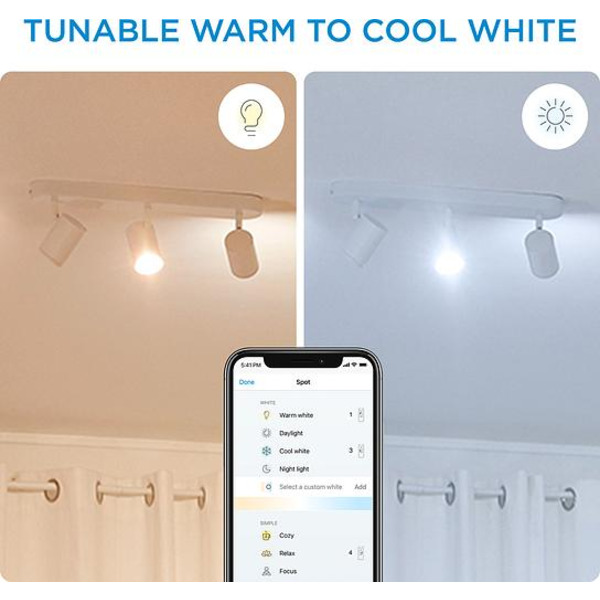 Розумний накладний точковий світильник WiZ IMAGEO Spots 3х5W 2200-6500K RGB Wi-Fi білий (929002658901)