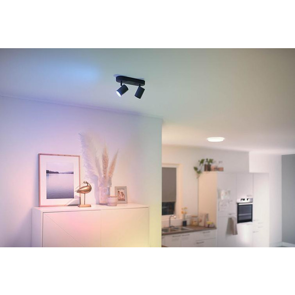 WiZ Умный накладной точечный светильник IMAGEO Spots 2х5W 2200-6500K RGB Wi-Fi черный