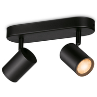 Розумний накладний точковий світильник WiZ IMAGEO Spots 2х5W 2200-6500K RGB Wi-Fi чорний (929002659101)