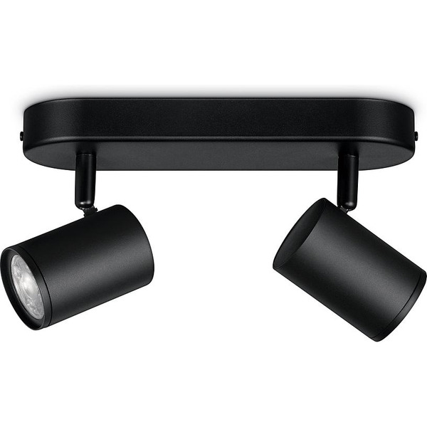 WiZ Умный накладной точечный светильник IMAGEO Spots 2х5W 2200-6500K RGB Wi-Fi черный