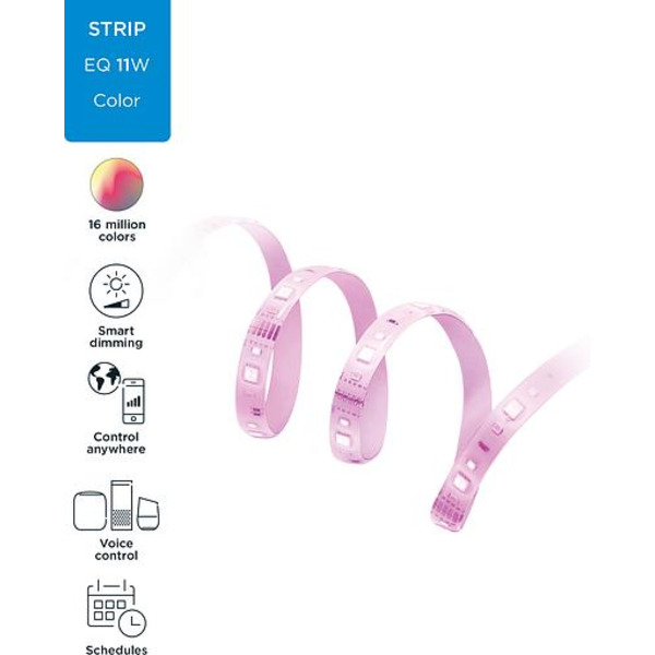 WiZ Удлинитель для ленты 929002524801  LEDStrip (800Lm) 2700-6500k RGB Wi-Fi 1 метр Wi-Fi