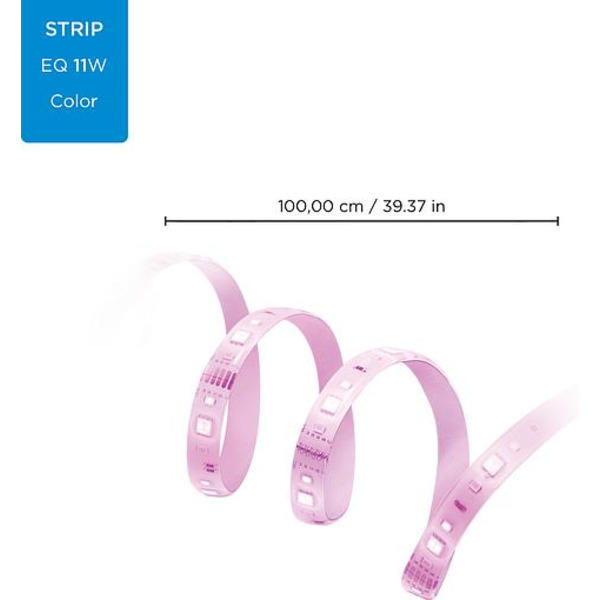 WiZ Удлинитель для ленты 929002524801  LEDStrip (800Lm) 2700-6500k RGB Wi-Fi 1 метр Wi-Fi